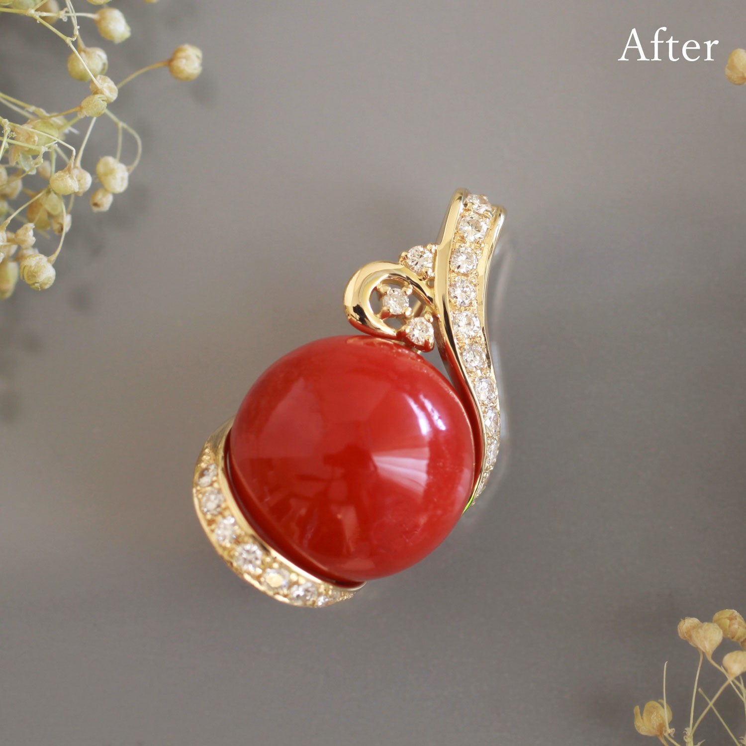 赤サンゴペンダントトップ