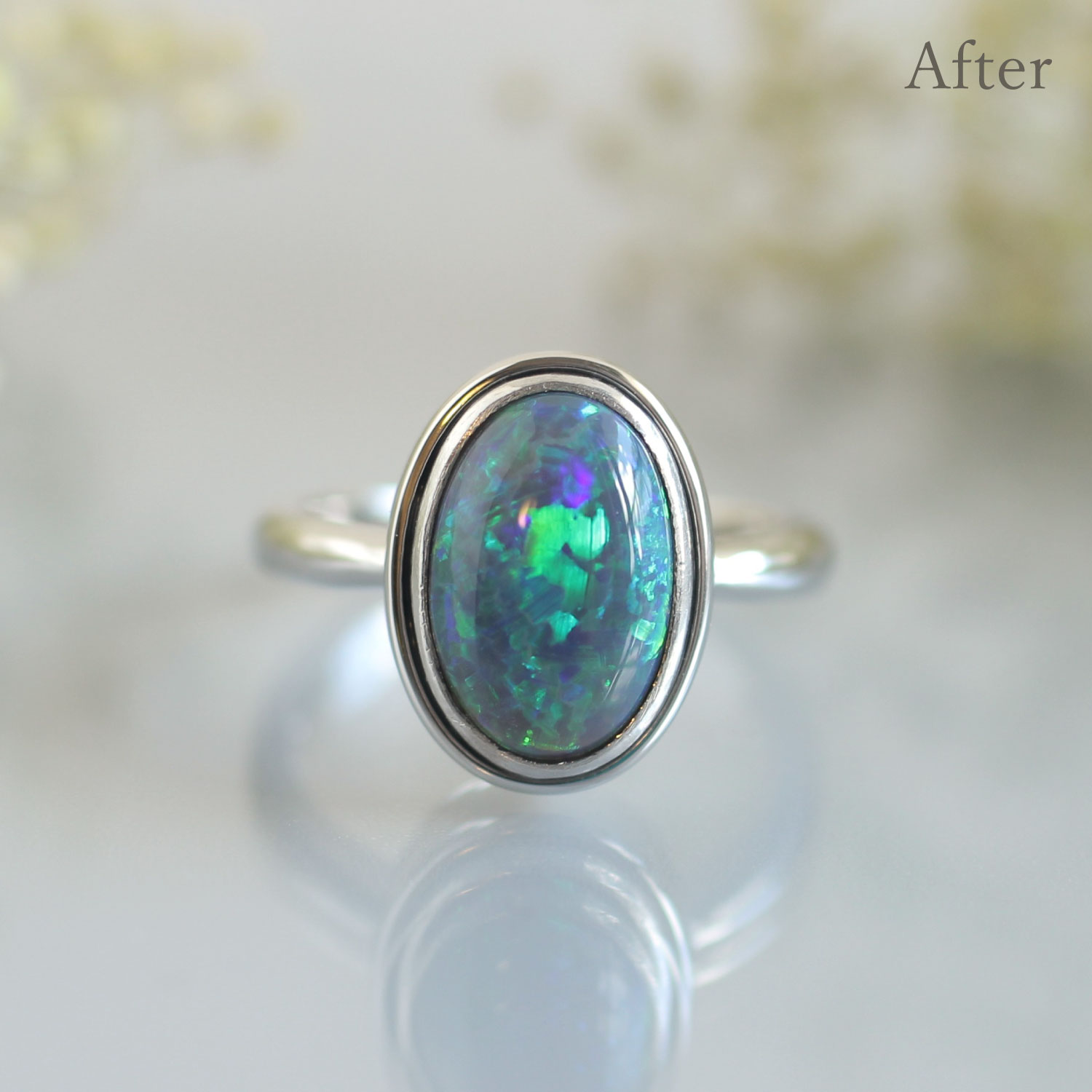 遊色石のリング