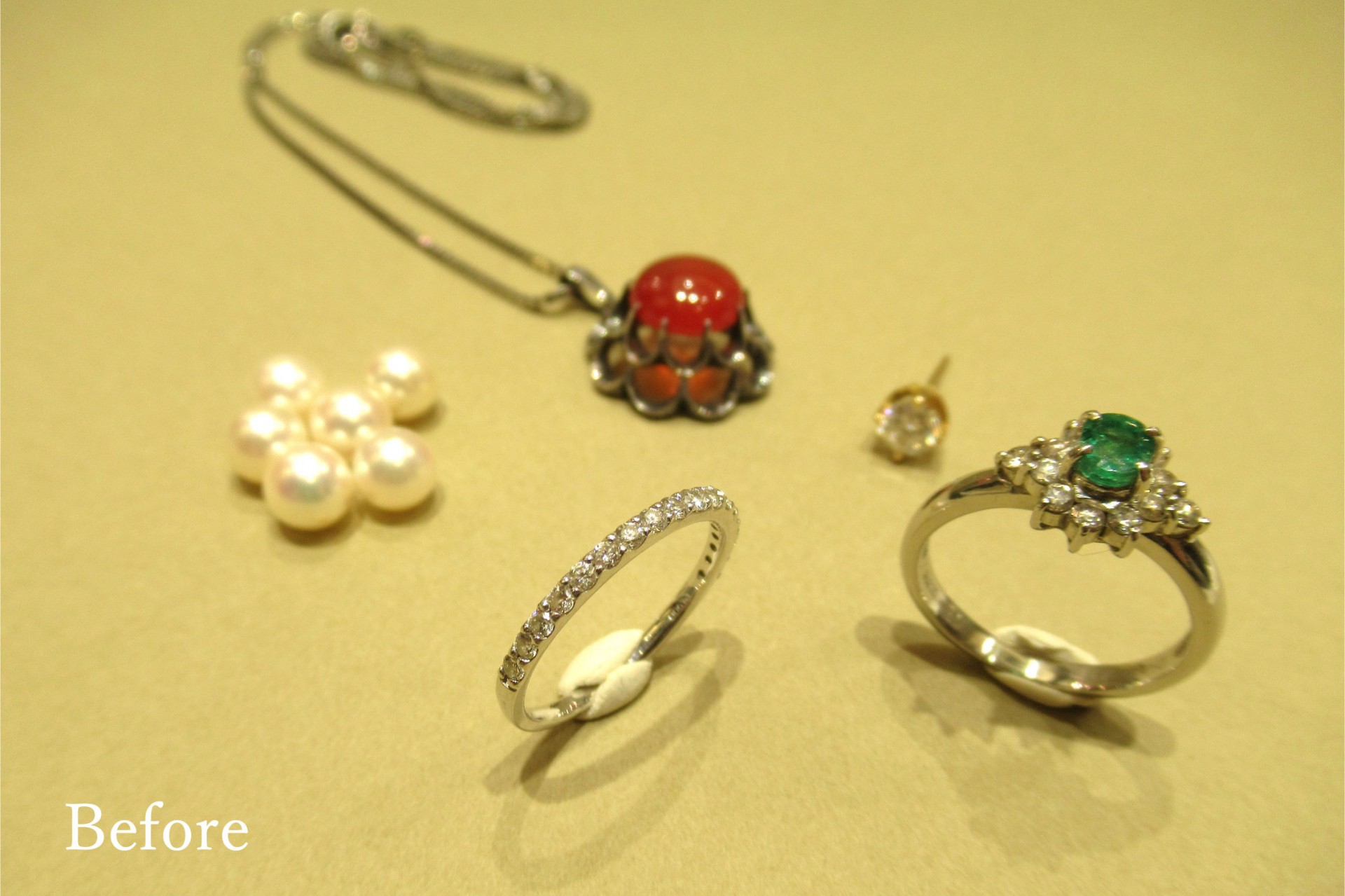 ビフォー画像　ブローチ&ペンダント
