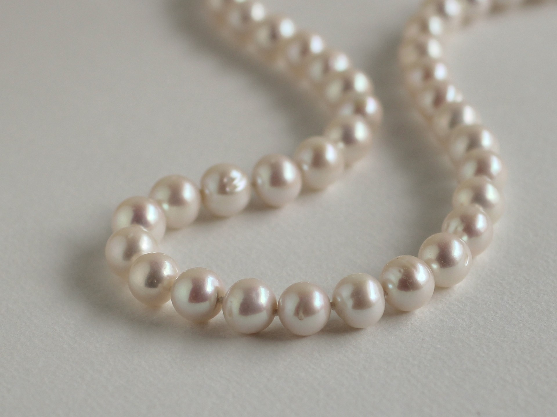 パールネックレス　オールナット