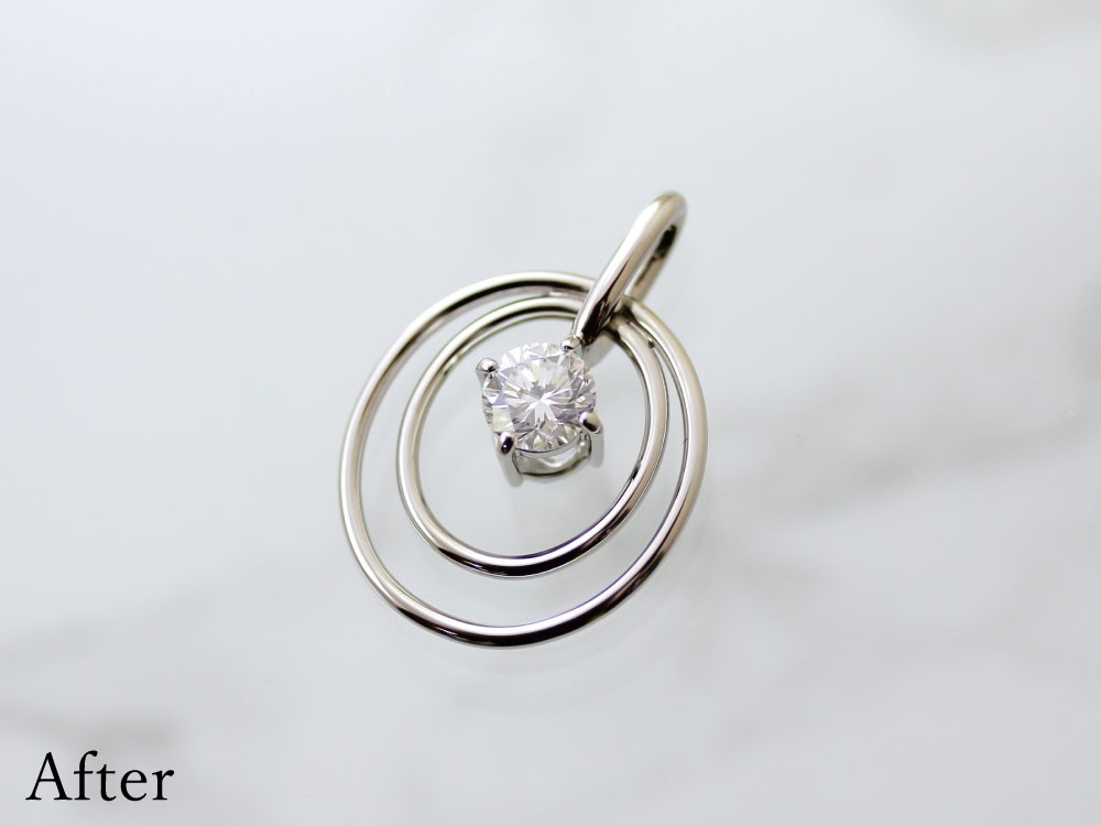 After　すっきりとしたペンダントトップ