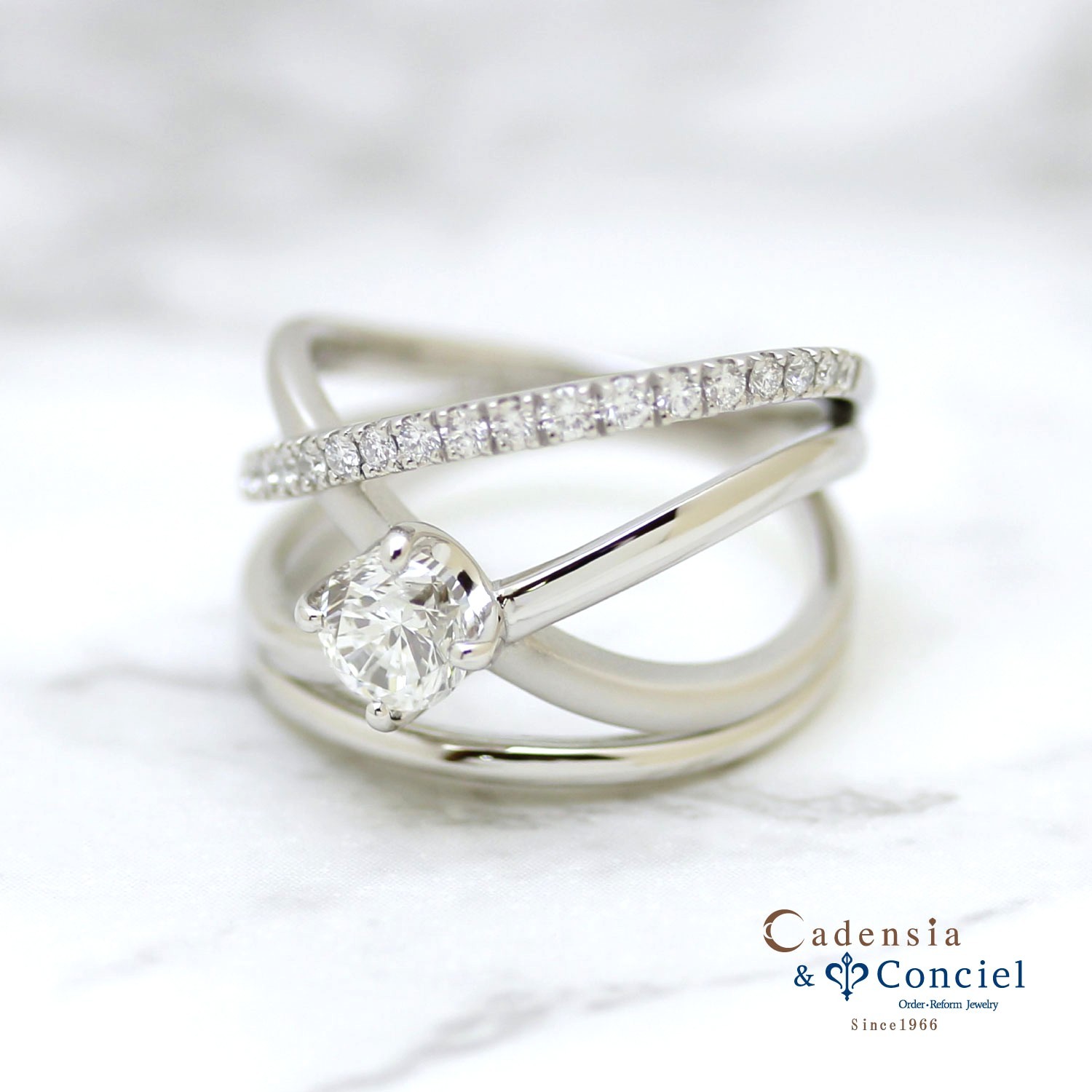 完成画像　ダイヤモンドリング